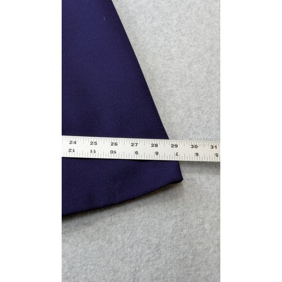 Jones New York Vintage Purple Dress 10 Worsted Wool Gold Buttons A-Line USA - Picture 10 of 16